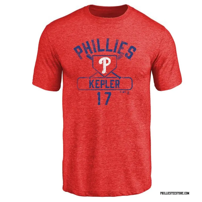 Men's Philadelphia Phillies ＃17 Max Kepler Red Base Runner T-Shirt