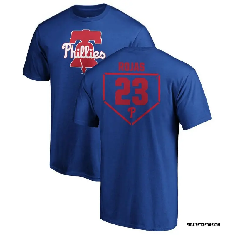 Men's Philadelphia Phillies ＃23 Johan Rojas Royal RBI T-Shirt