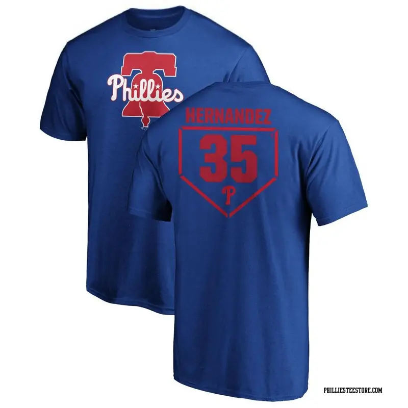 Men's Philadelphia Phillies ＃35 Carlos Hernandez Royal RBI T-Shirt