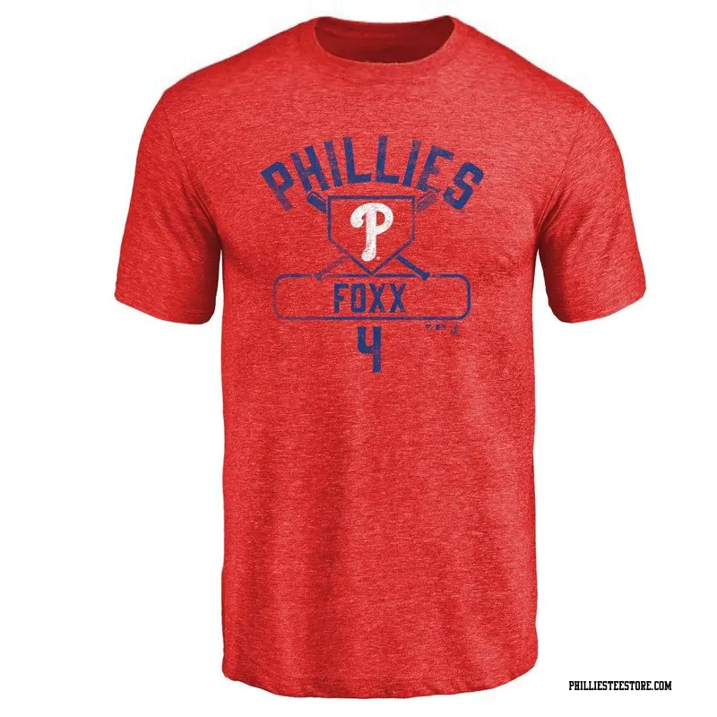 Men's Philadelphia Phillies ＃4 Jimmy Foxx Red Base Runner T-Shirt