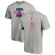 Men's Philadelphia Phillies ＃7 Matt Joyce Ash Backer T-Shirt