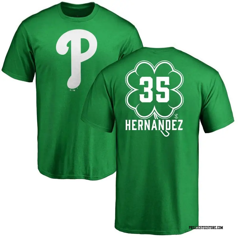 Youth Philadelphia Phillies ＃35 Carlos Hernandez Green Dubliner Name & Number T-Shirt Kelly