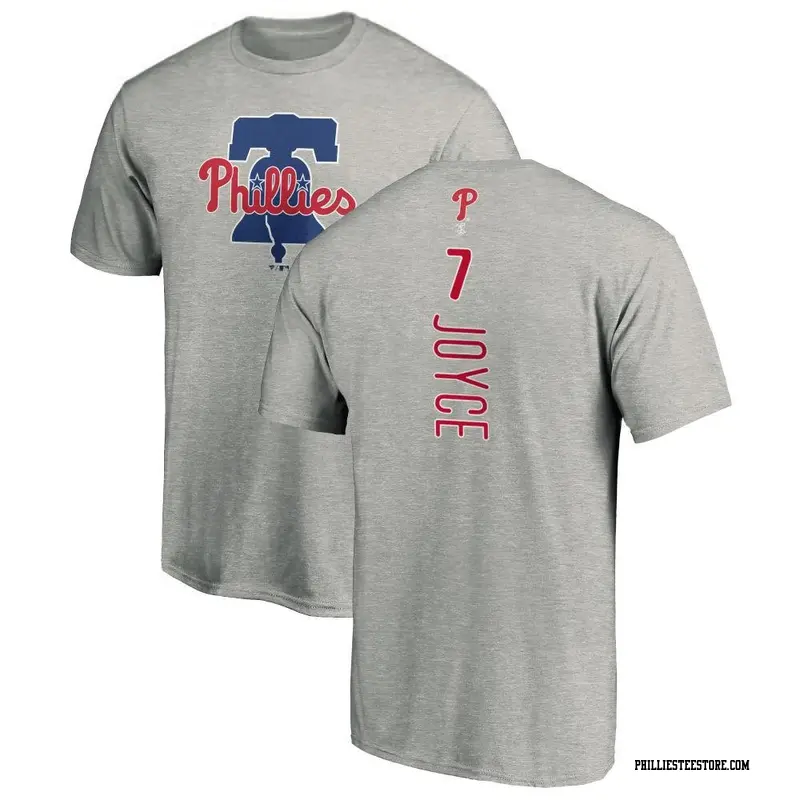 Youth Philadelphia Phillies ＃7 Matt Joyce Ash Backer T-Shirt